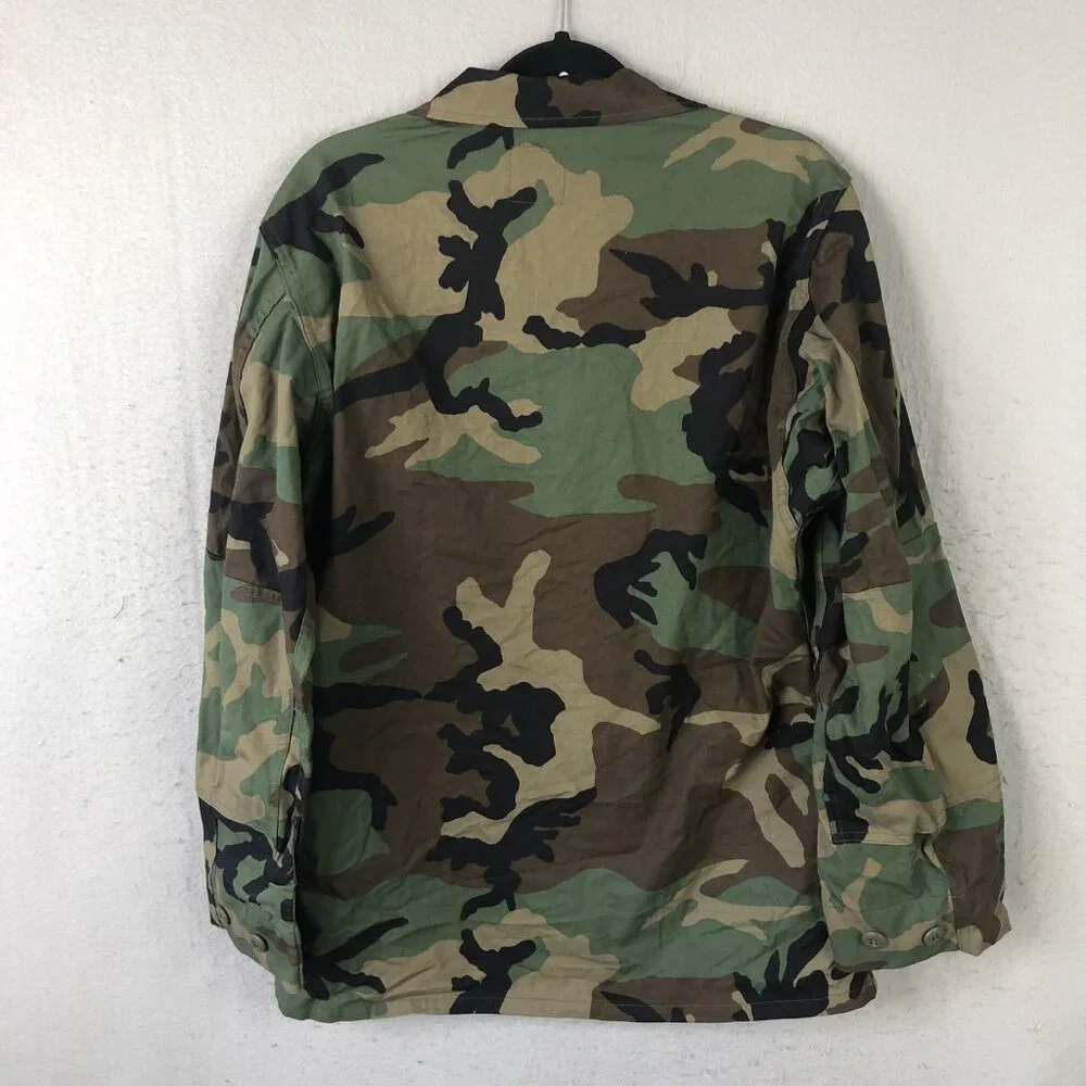 US Army BDU Jacket Mens Medium Regular Woodland Camo Field Coat Military Combat